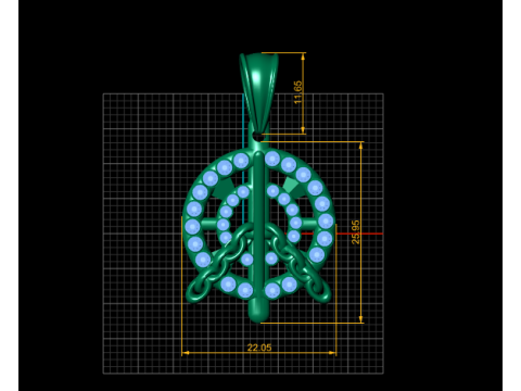 3D GOLD PENDANT 3D Print Model