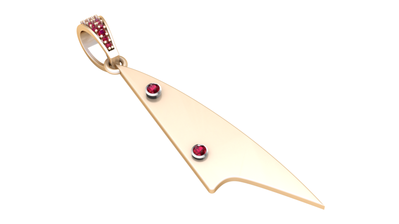 3D GOLD PENDANT 3D Baskı Modeli .c4d .max .obj .3ds .fbx .stl .blend 