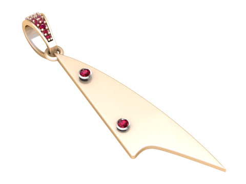 3D GOLD PENDANT 3D Baskı Modeli