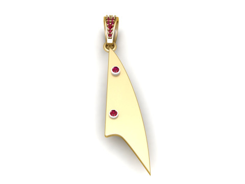 3D GOLD PENDANT 3D Baskı Modeli