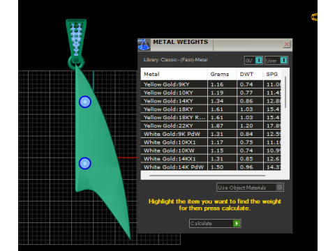 3D GOLD PENDANT 3D Baskı Modeli