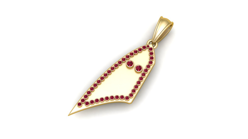 3D GOLD PENDANT 3D 打印模型 .c4d .max .obj .3ds .fbx .stl .blend