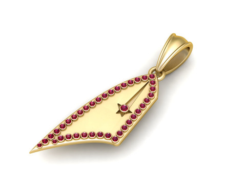 3D金吊坠 3D 打印模型