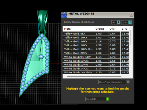 3D金吊坠 3D 打印模型