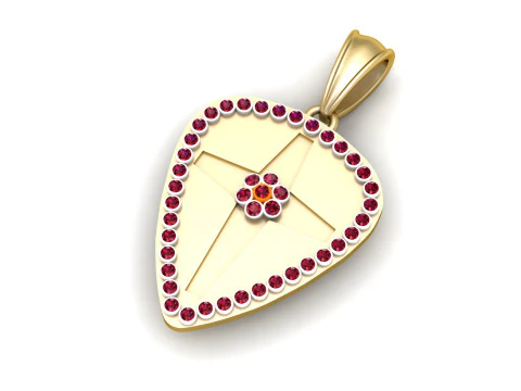 3D GOLD PENDANT 3D Print Model