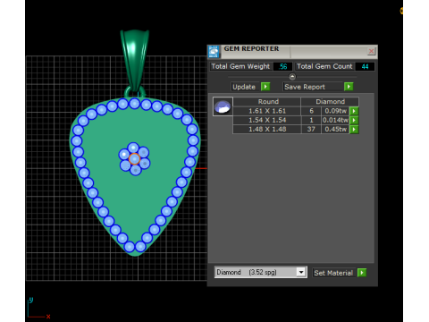 3D GOLD PENDANT 3D 打印模型