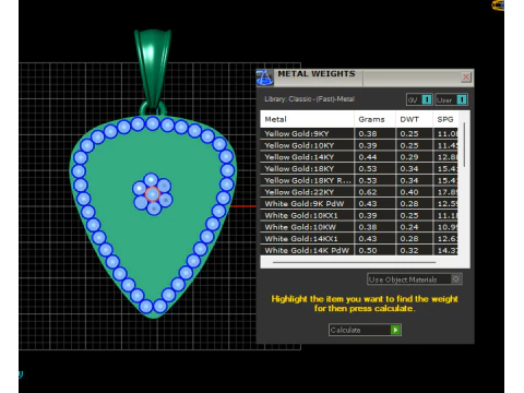 3D GOLD PENDANT 3D Print Model