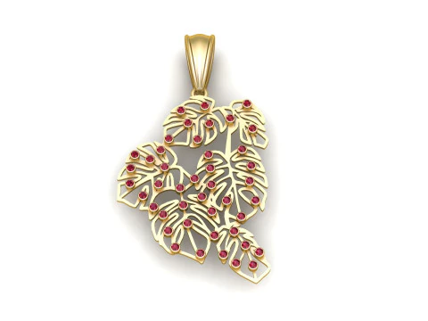 КУЛОН ЛИСТЯ РОСЛИН 3D Принт Модель