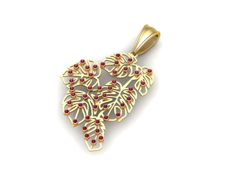 PLANT LEAVES PENDANT 3D Print Model
