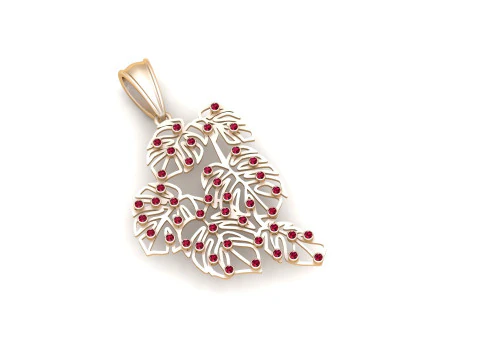 PLANT LEAVES PENDANT 3D Print Model