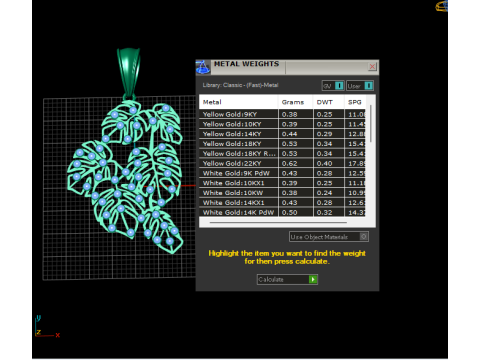 植物叶子吊坠 3D 打印模型