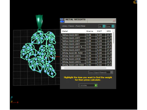 PLANT LEAVES PENDANT 3D Print Model