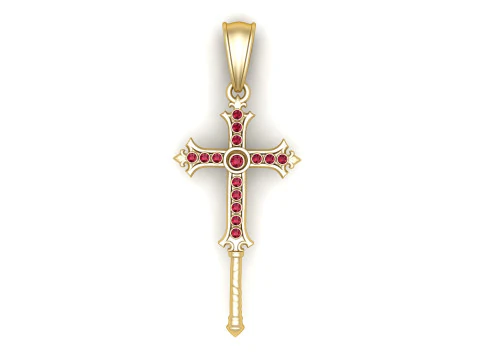 3D GOLD PENDANT 3D Print Model