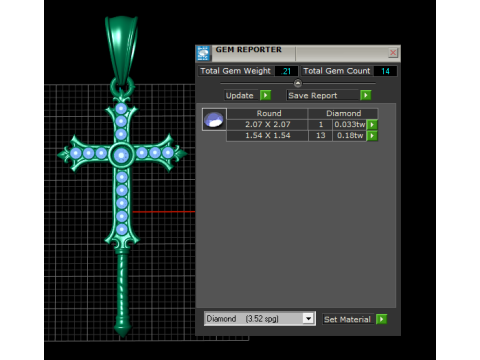 3D GOLD PENDANT 3D Print Model