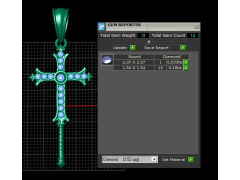 3D GOLD PENDANT 3D Print Model