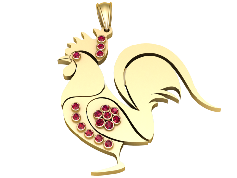 HEN PENDANT 3D 打印模型