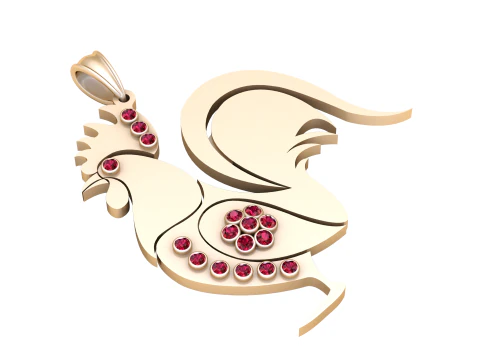 HEN PENDANT 3D Print Model