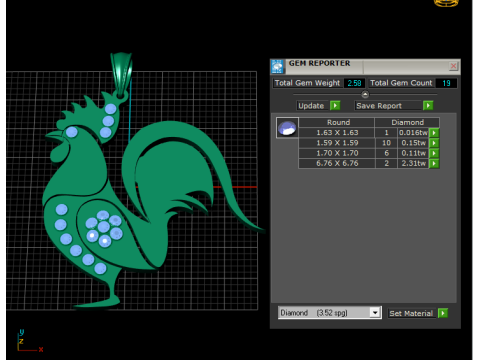 HEN PENDANT 3D Baskı Modeli