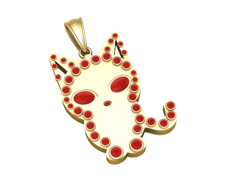 Cat pendant 3D 打印模型