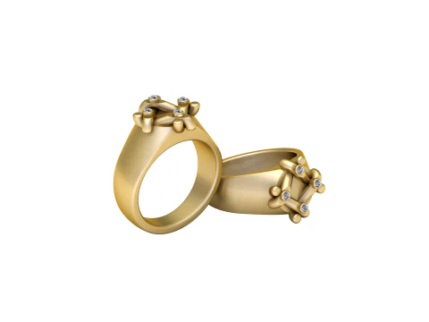 3D ALTIN ​​Y&Uuml;Z&Uuml;K 3D Baskı Modeli