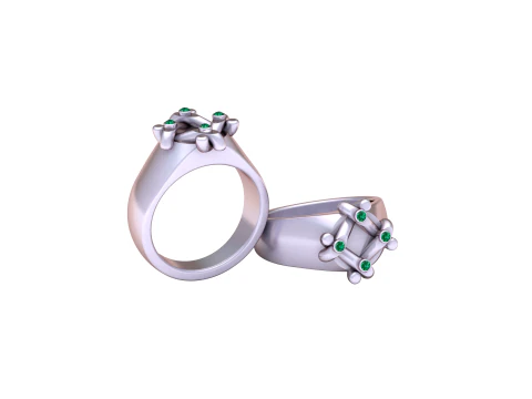 3D GOLD RING 3D Print Model