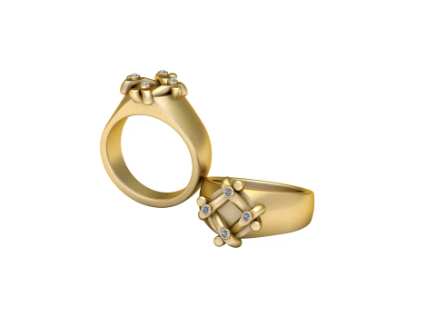 3D GOLD RING 3D Print Model