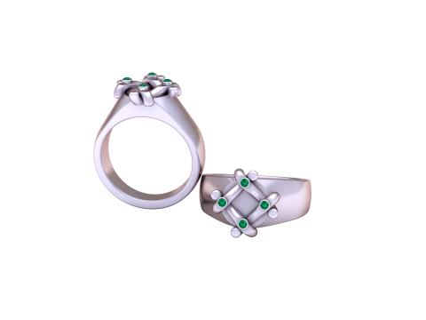 3D GOLD RING Modello di stampa 3D