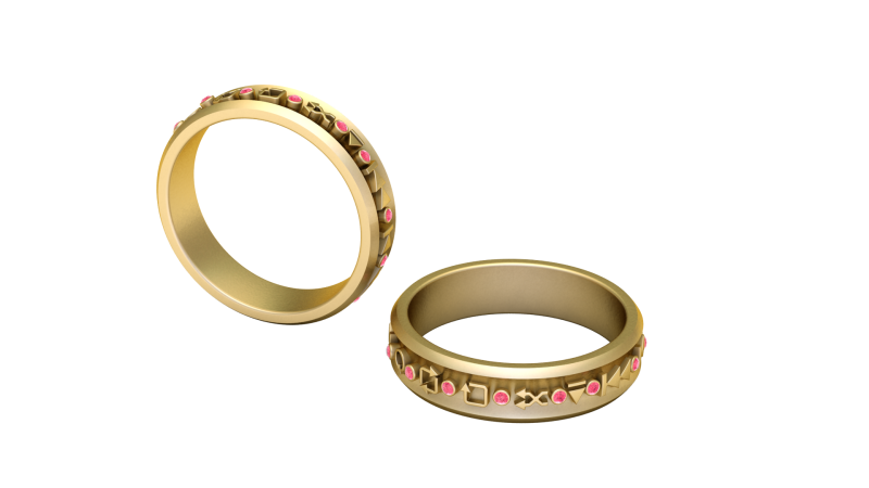 BRACELETS GOLD PENDANT 3D Print Model .c4d .max .obj .3ds .fbx .stl .blend