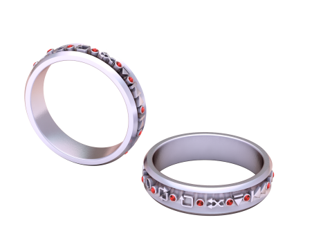 BRACELETS GOLD PENDANT 3D Print Model
