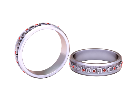 BRACELETS GOLD PENDANT 3D Print Model