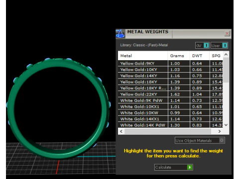 BRACELETS GOLD PENDANT 3D Print Model