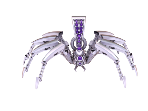 SPIDER GOLD PENDANT 3D Print Model