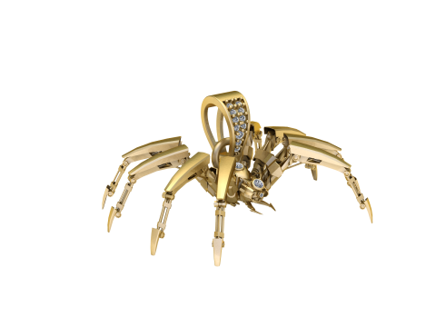 SPIDER GOLD PENDANT 3D Print Model