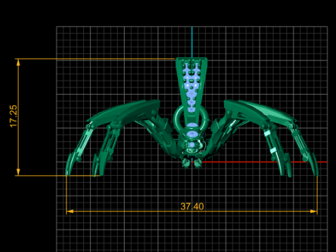SPIDER GOLD PENDANT 3D Print Model