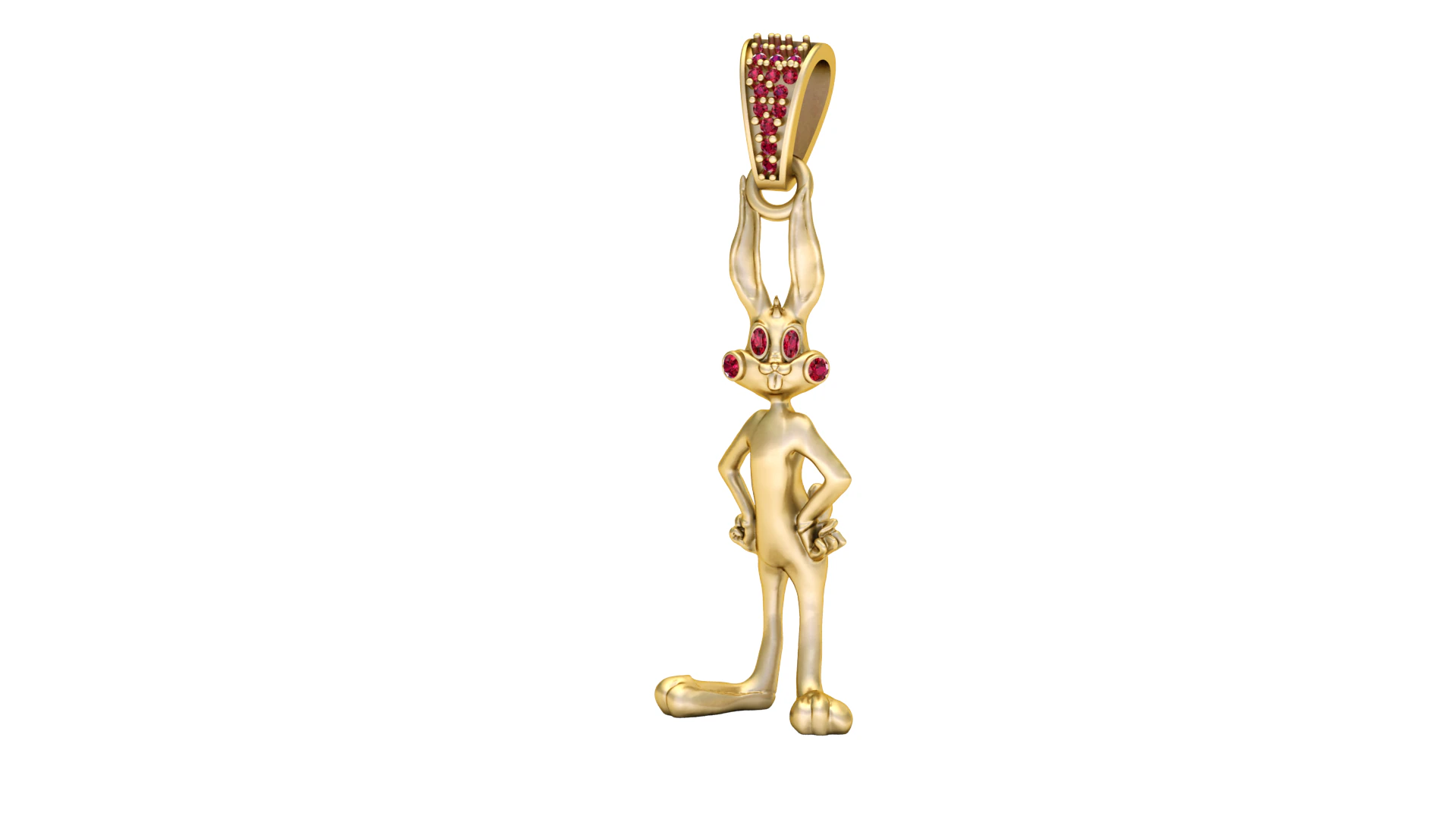 RABBIT PENDANT 3D Print Model .c4d .max .obj .3ds .fbx .stl .blend