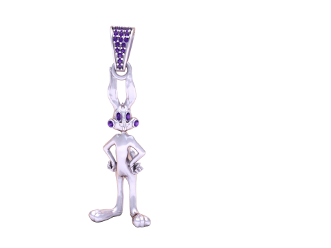 RABBIT PENDANT 3D 打印模型
