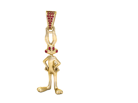 RABBIT PENDANT 3D Print Model