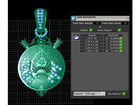 POLICE LOGO PENDANT 3D प्रिंट मॉडल