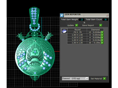 POLICE LOGO PENDANT 3D Print Model