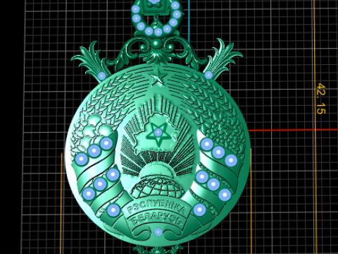 POLICE LOGO PENDANT 3D प्रिंट मॉडल