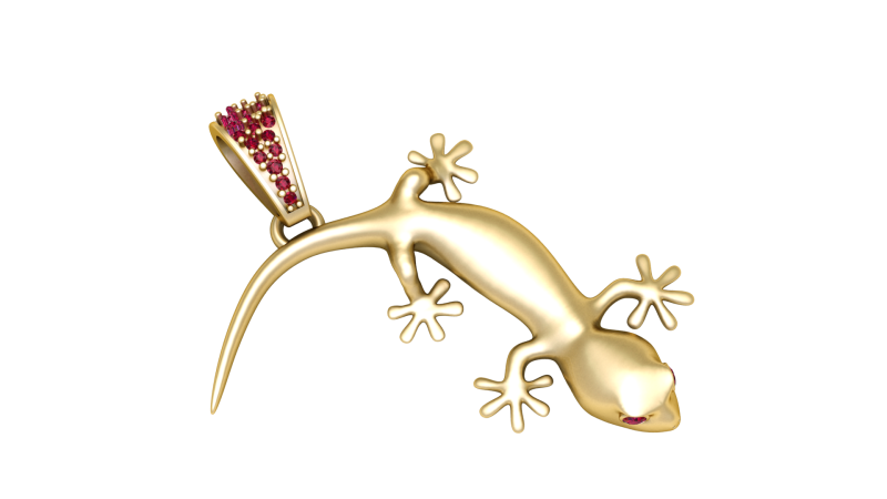 LIZARD PENDANT 3D Druckmodell .c4d .max .obj .3ds .fbx .stl .blend 