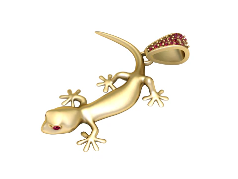 LIZARD PENDANT 3D Print Model
