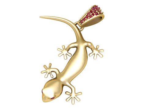 LIZARD PENDANT 3D Print Model