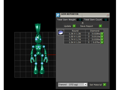 Robot Gold Pendant 3D Print Model