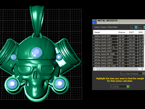 SKULL FACES PENDANT 3D Baskı Modeli