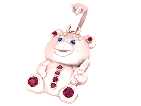 BEAR PENDANT 3D Print Model