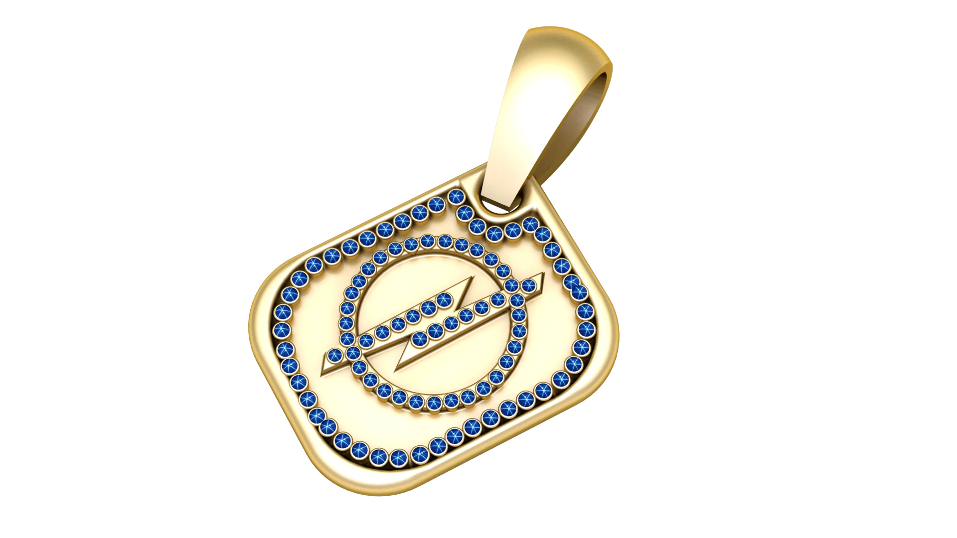 ENERGY GOLD PENDANT 3D Print Model .c4d .max .obj .3ds .fbx .stl .blend