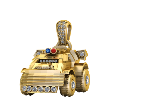 JEEB GOLD PENDANT 3D printmodel