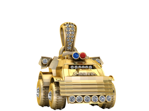 JEEB GOLD PENDANT 3D 프린트 모델