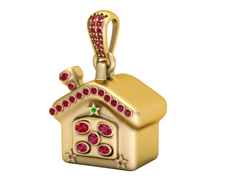 HOUSE PENDANT 3Dプリントモデル